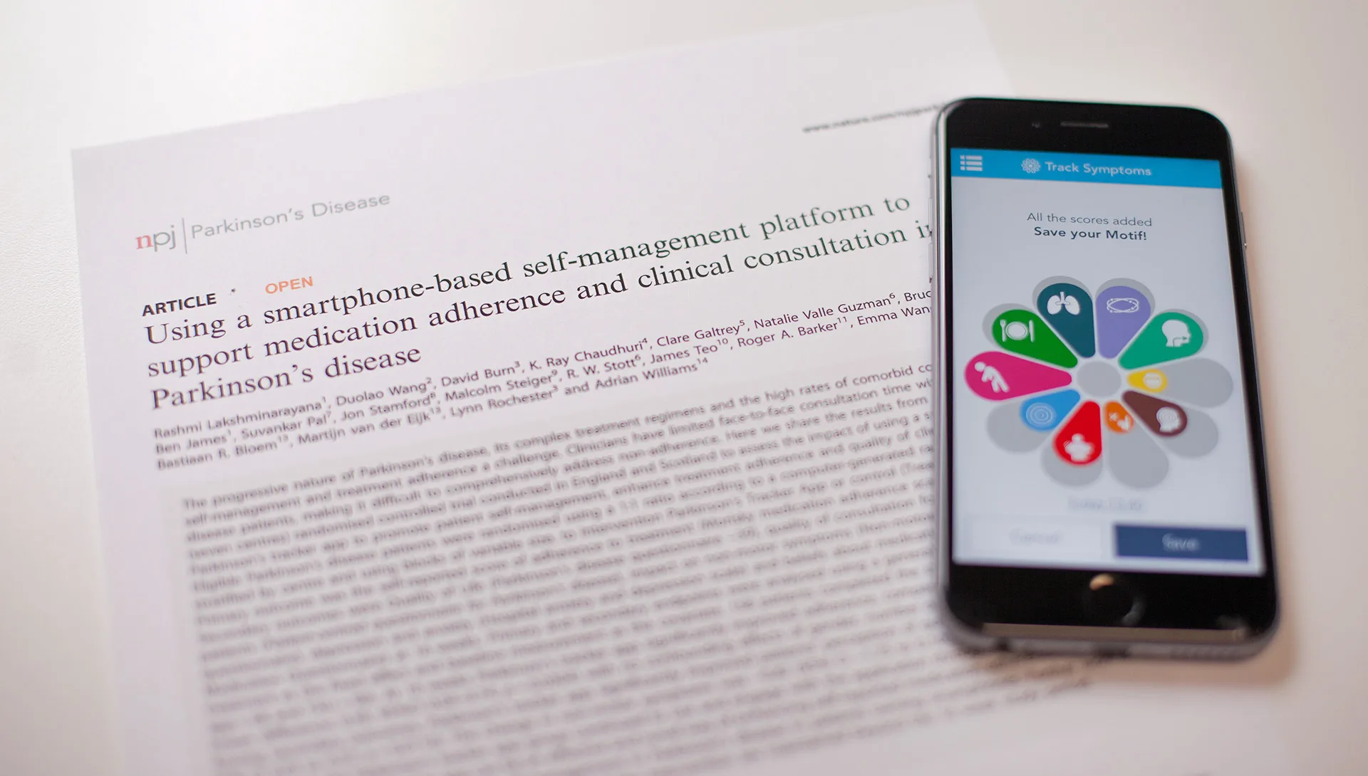 Gold-standard RCT shows that uMotif effectively engages patients to track and manage their condition over time – resulting in significant clinical impact