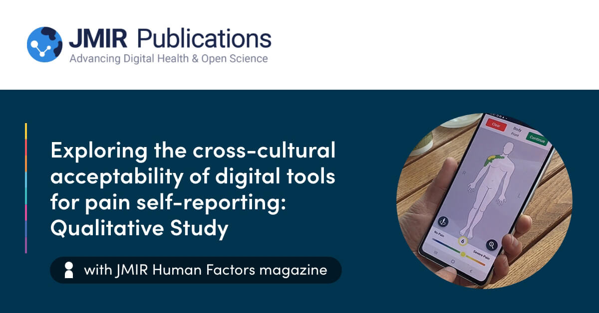 Exploring the cross-cultural acceptability of digital tools for pain self-reporting