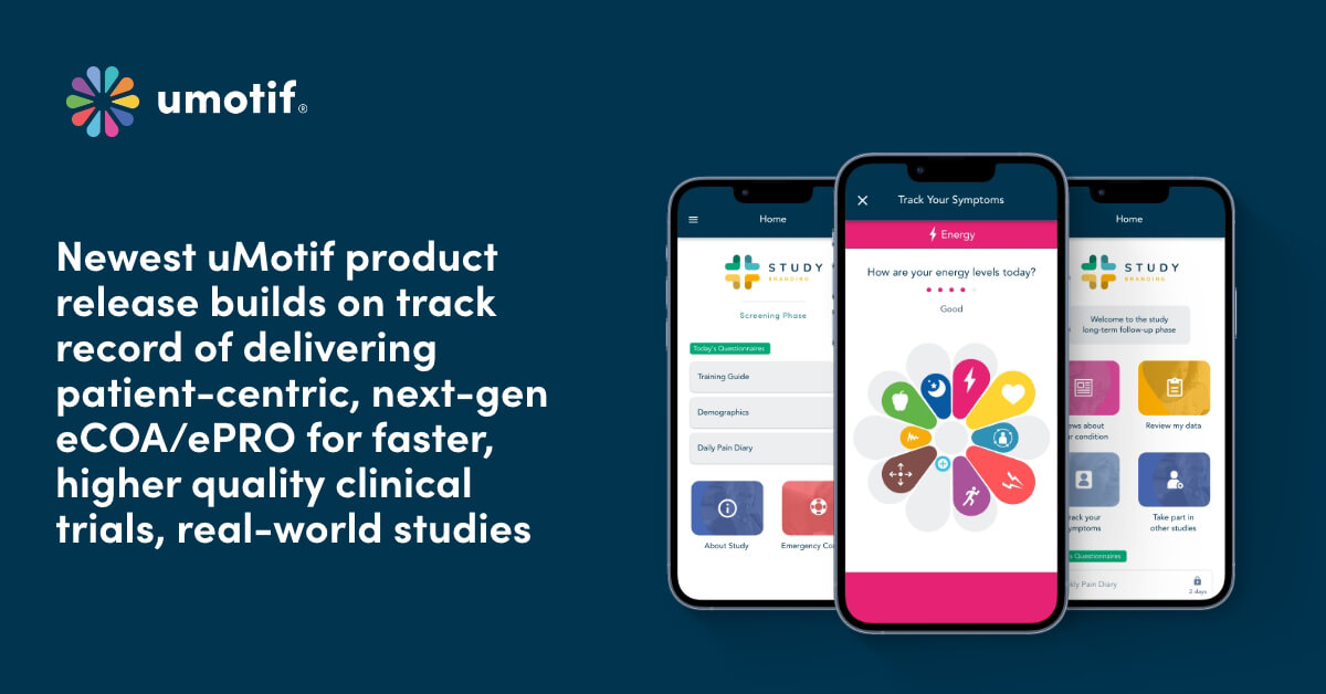 Newest uMotif product release delivers next-gen eCOA/ePRO