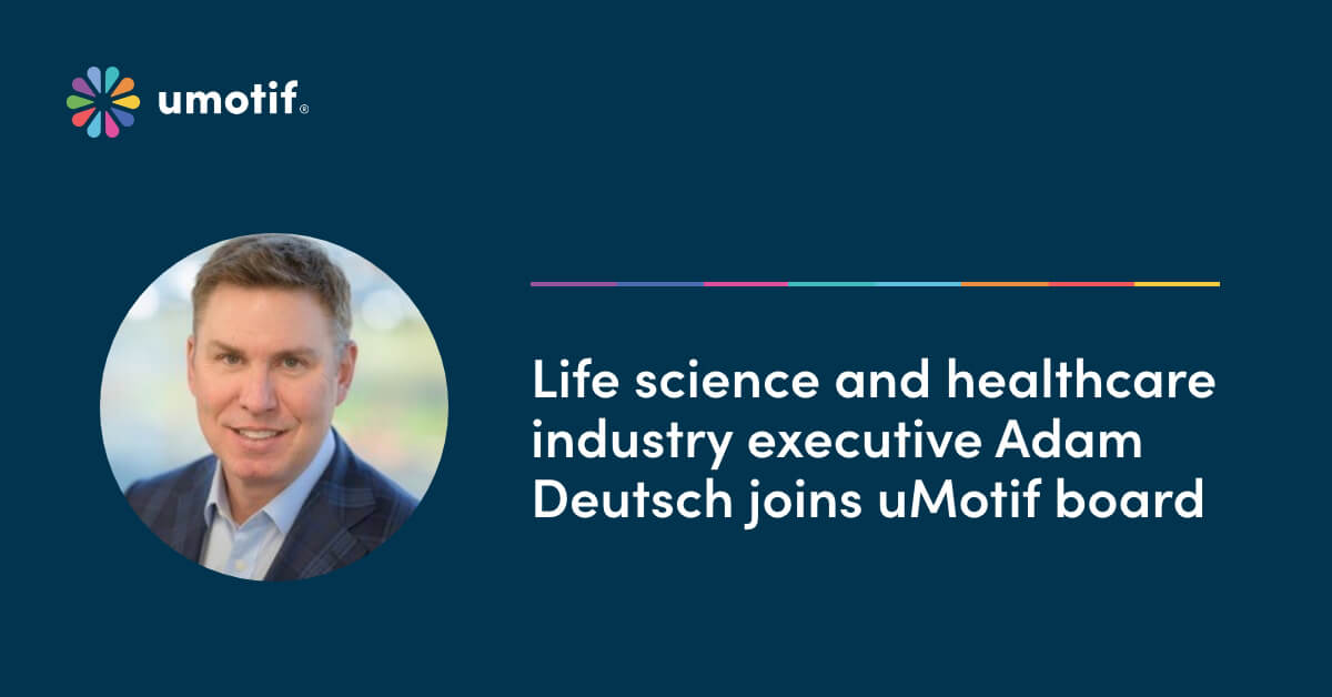Life science and healthcare industry executive Adam Deutsch joins uMotif board