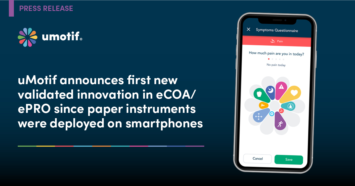The largest innovation in eCOA/ePRO since text-based instruments | uMotif