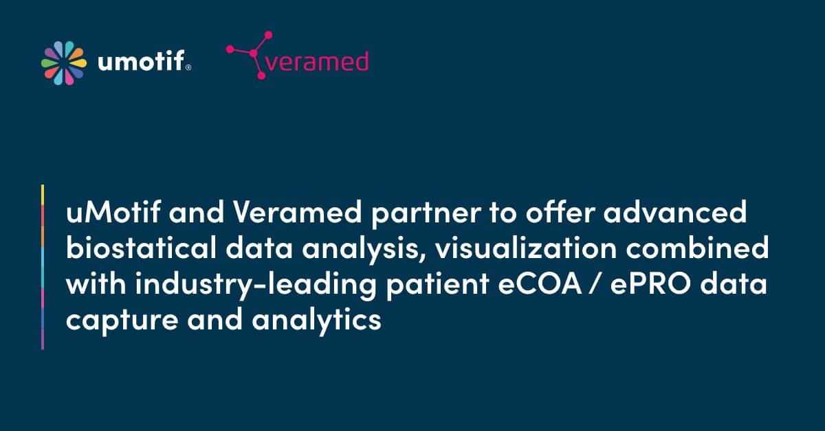 uMotif and Veramed partner to offer advanced biostatical data analysis and eCOA/ePRO data capture