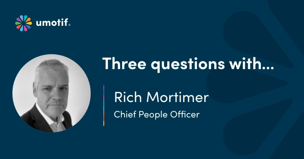 Three questions with Rich Mortimer