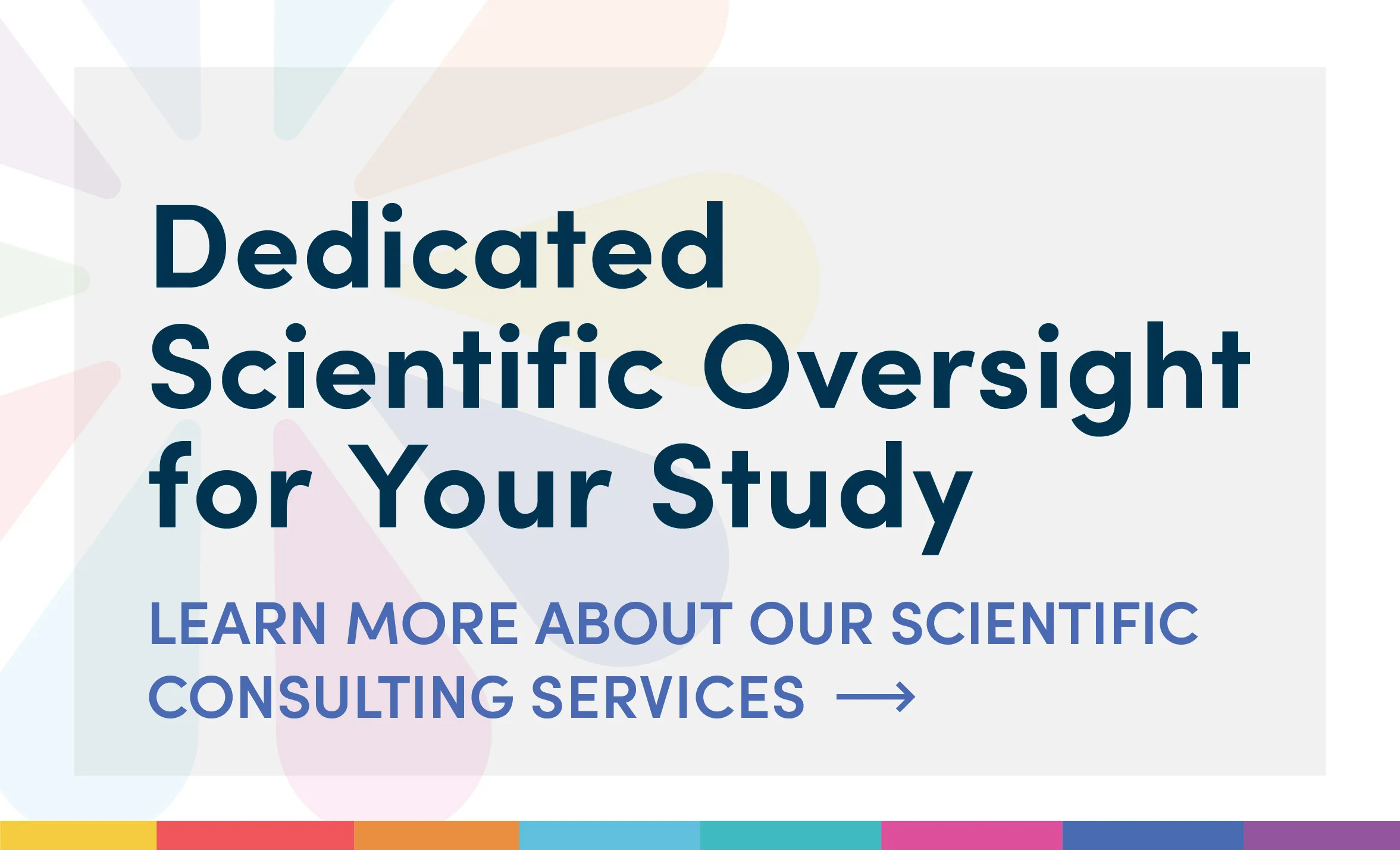Dedicated Scientific Oversight for Your Study: learn more about uMotif's scientific consulting services.